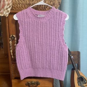 NWOT & Other Stories Sleeveless Jumper - Size S - Lavender With Metallic Details